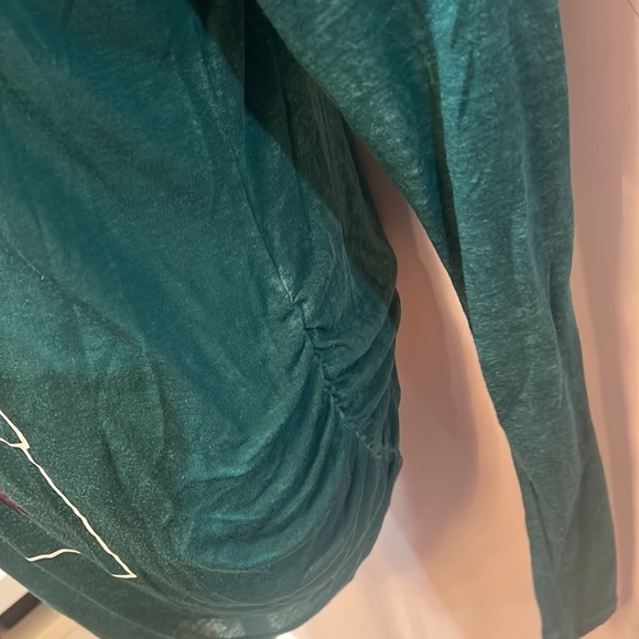 MOTHERHOOD MATERNITY GREEN LONG SLEEVE SUPER SOFT T-SHIRT - Picture 3 of 4